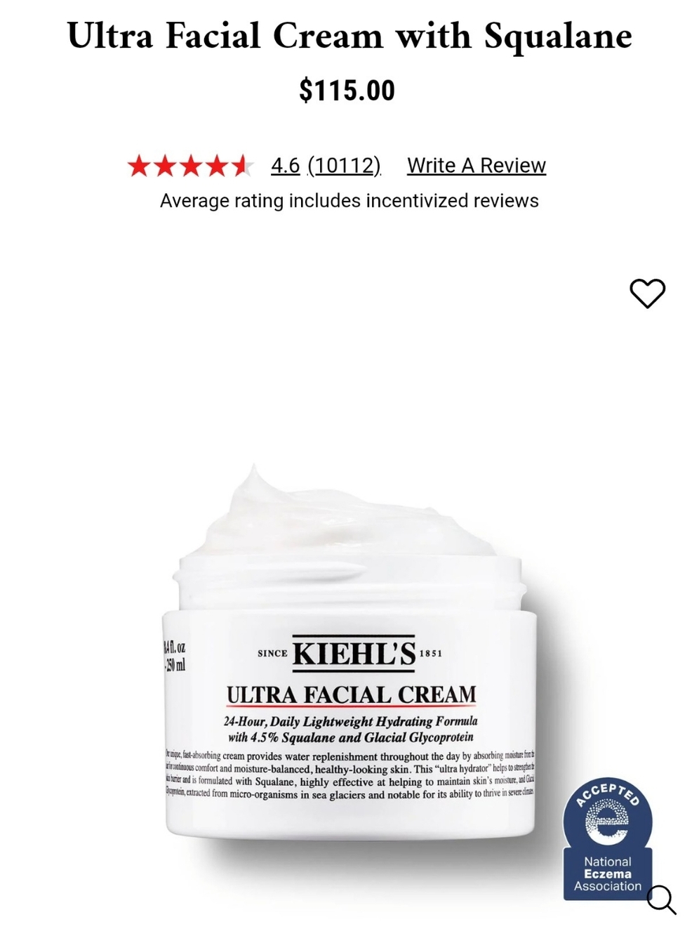 Kiehl's Ultra Facial Cream 8.4 fl. oz. 250 ml Size In Total Packets